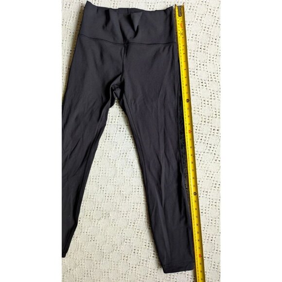 Lululemon Meant To Move 7/8 Tight Mesh Black Flocked Floral Leggings Pants 6 - Picture 5 of 7